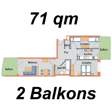 Nordseebrandung A2 1 Apartament